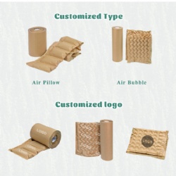 100% Biodegradable Paper air Pillow for Packaging