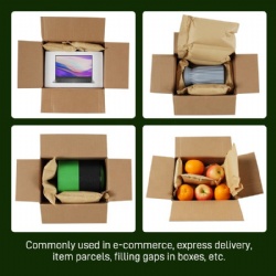 100% Biodegradable Kraft Paper Air Pillows Cushion Roll